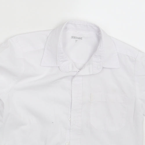Debenhams Boys White   Basic Button-Up Size 8 Years