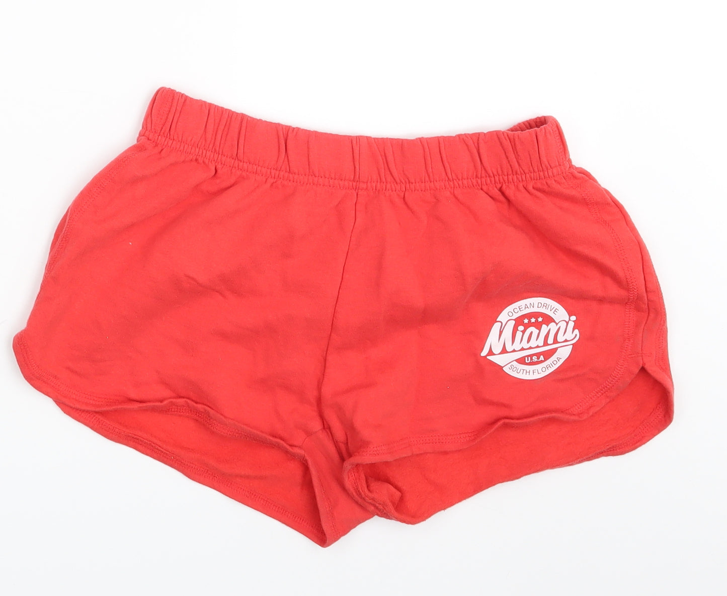 Primark Womens Red   Hot Pants Shorts Size 6