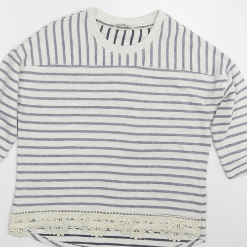 George Womens Multicoloured Striped  Pullover Jumper Size 14