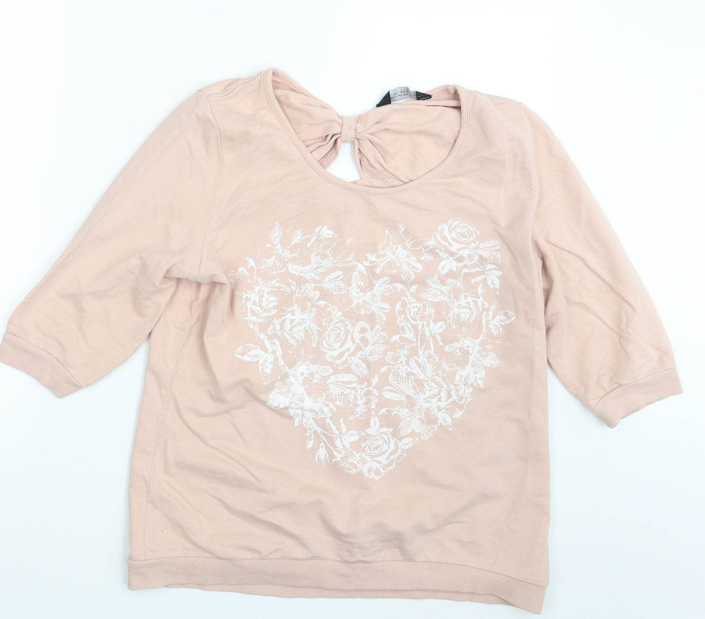 Dorothy Perkins Womens Pink Floral  Basic T-Shirt Size 16