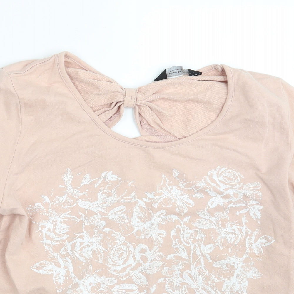Dorothy Perkins Womens Pink Floral  Basic T-Shirt Size 16