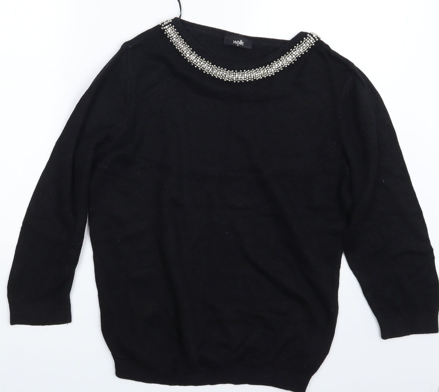 Wallis Womens Black   Pullover Jumper Size M