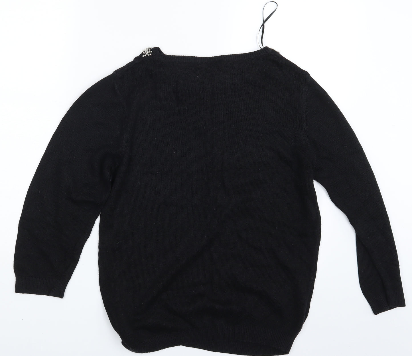 Wallis Womens Black   Pullover Jumper Size M