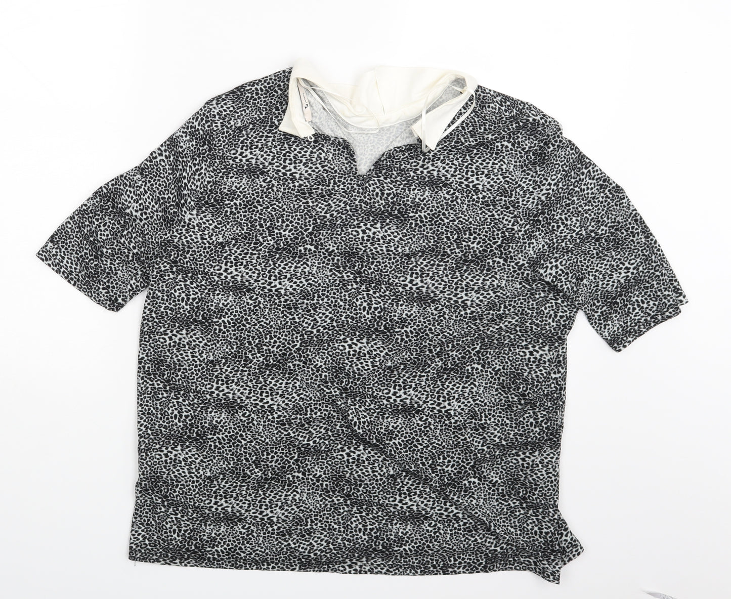 TU Womens Multicoloured Animal Print  Basic Blouse Size 16