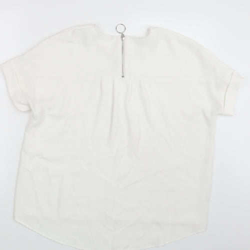 Preworn Womens Ivory   Basic Blouse One Size