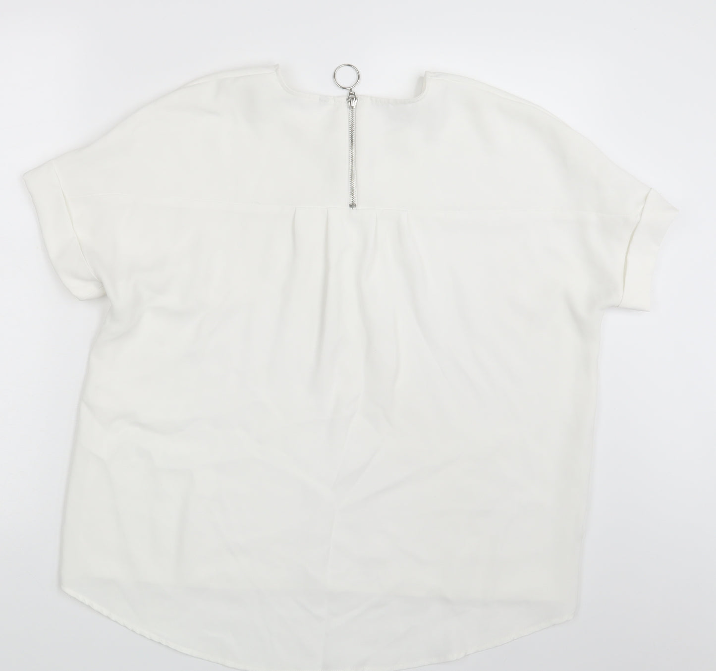 Preworn Womens Ivory   Basic Blouse One Size