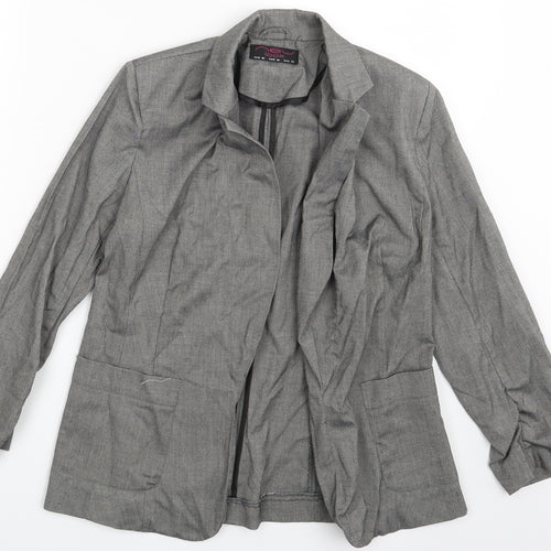New Look Womens Grey   Jacket Blazer Size 12