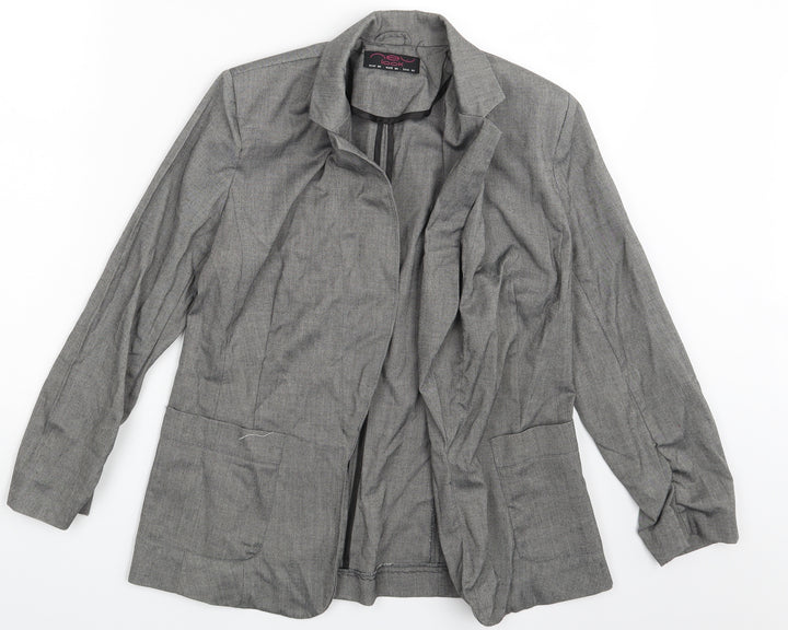 New Look Womens Grey   Jacket Blazer Size 12