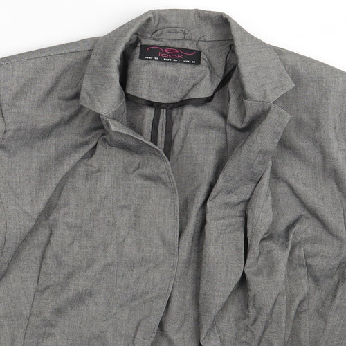 New Look Womens Grey   Jacket Blazer Size 12