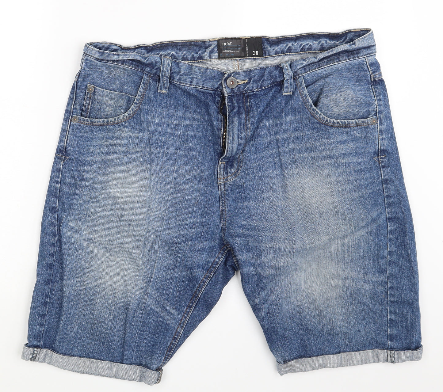 NEXT Mens Blue   Chino Shorts Size 38 in