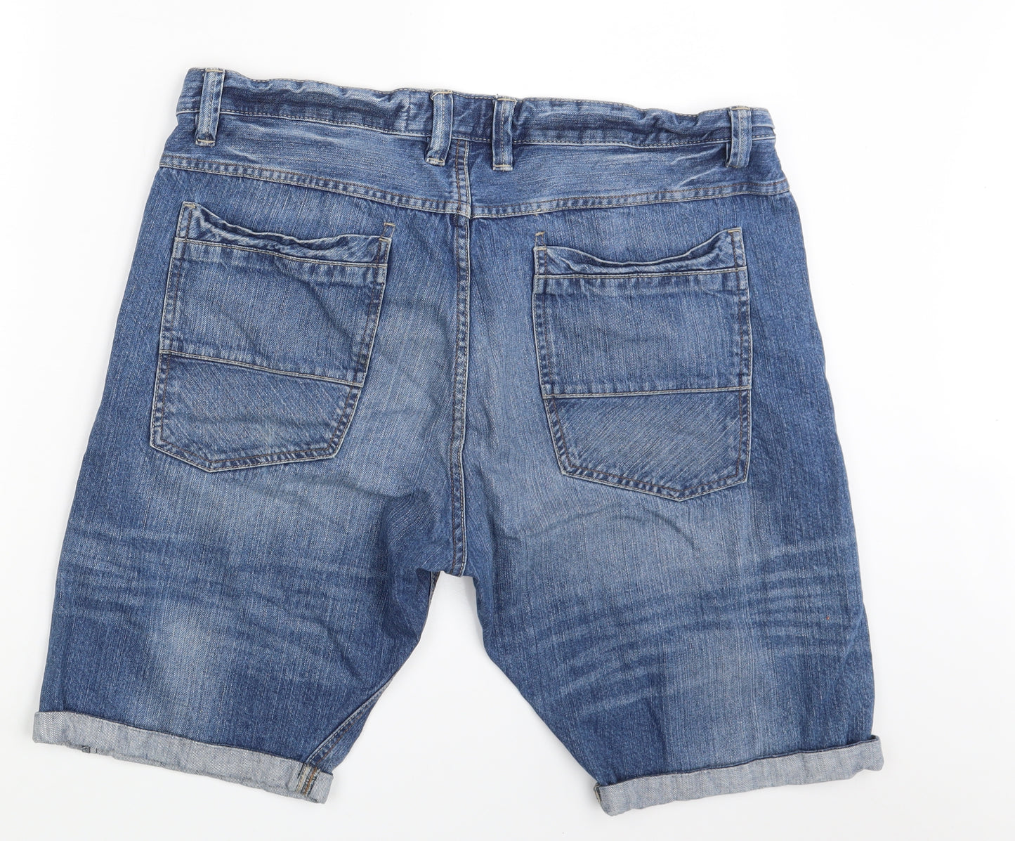 NEXT Mens Blue   Chino Shorts Size 38 in