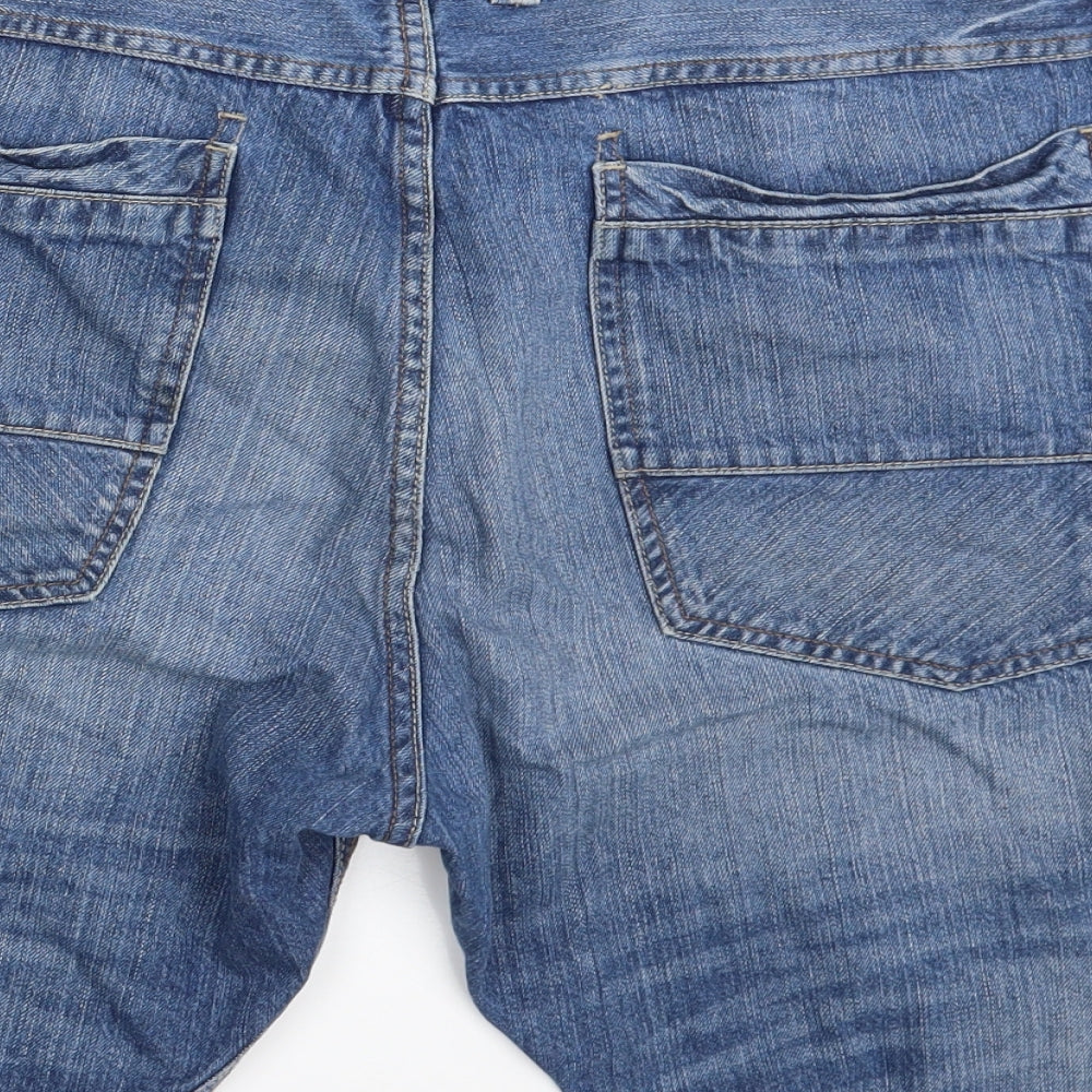 NEXT Mens Blue   Chino Shorts Size 38 in