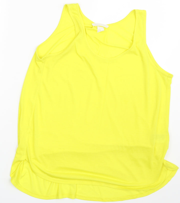 H&M Womens Yellow   Camisole Blouse Size M