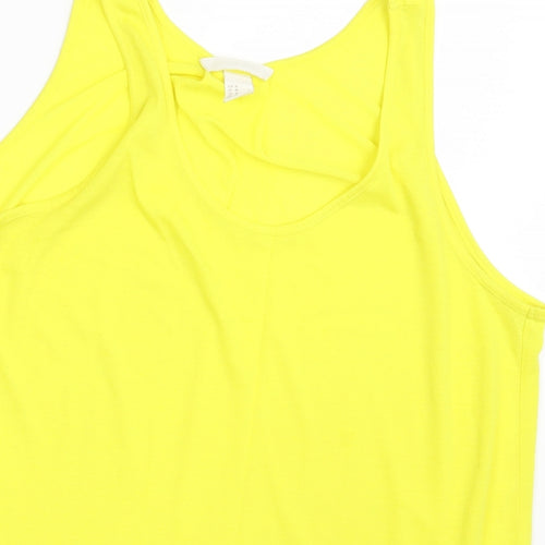 H&M Womens Yellow   Camisole Blouse Size M