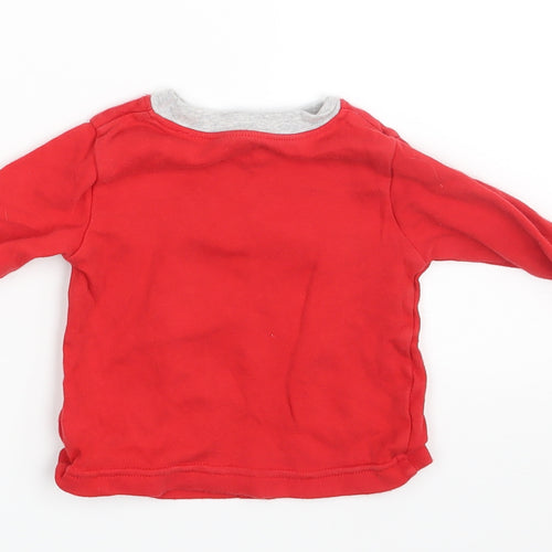 Mickey Mouse Boys Red   Basic T-Shirt Size 3-6 Months