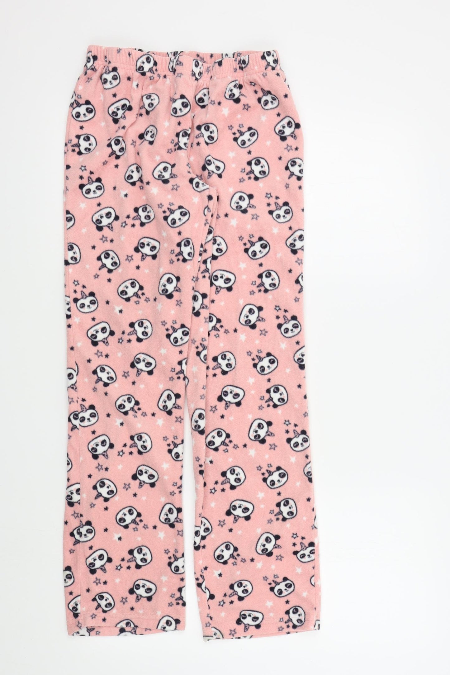 George Girls Pink Colourblock  Top Pyjama Pants Size 8-9 Years