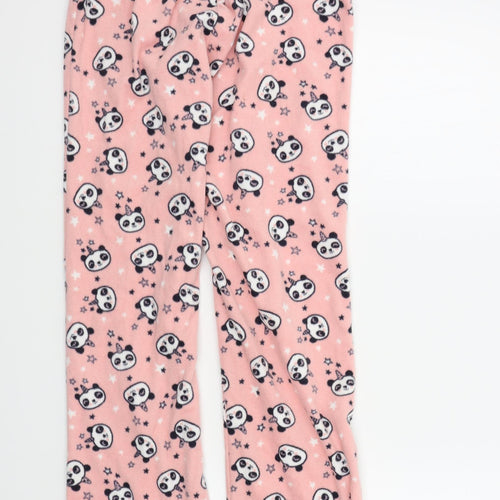 George Girls Pink Colourblock  Top Pyjama Pants Size 8-9 Years