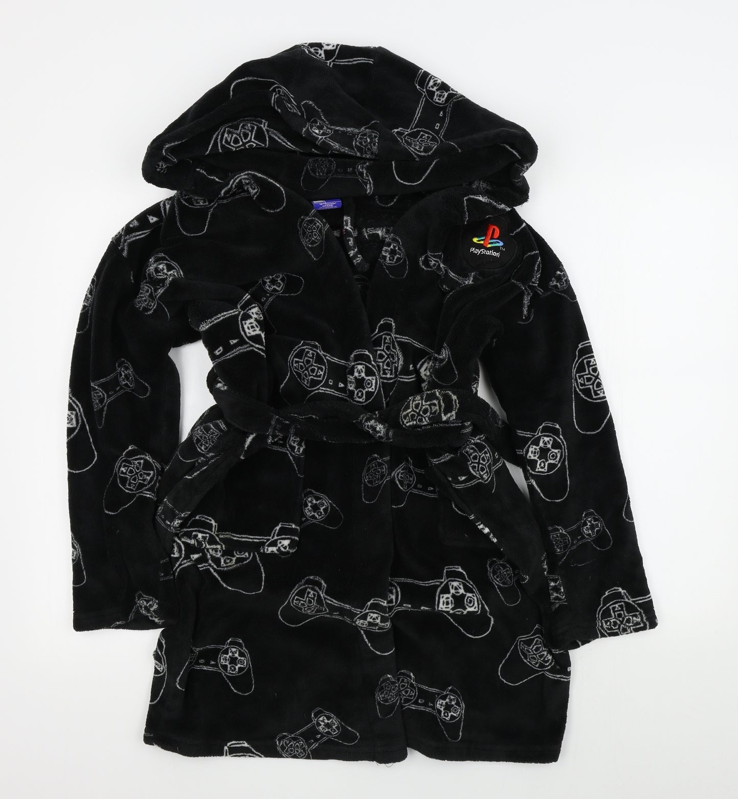 NEXT Boys Black Colourblock   Robe Size 11-12 Years  - playstation