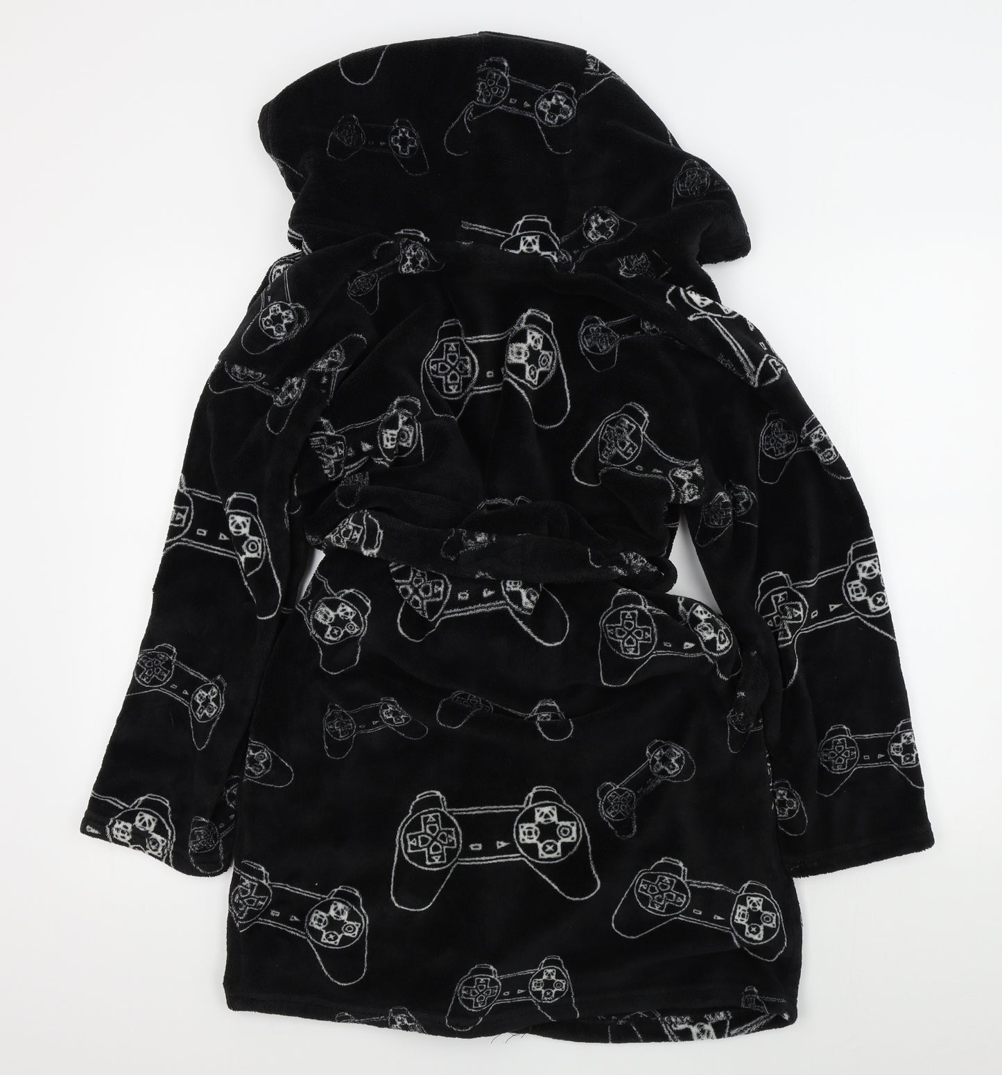 NEXT Boys Black Colourblock   Robe Size 11-12 Years  - playstation