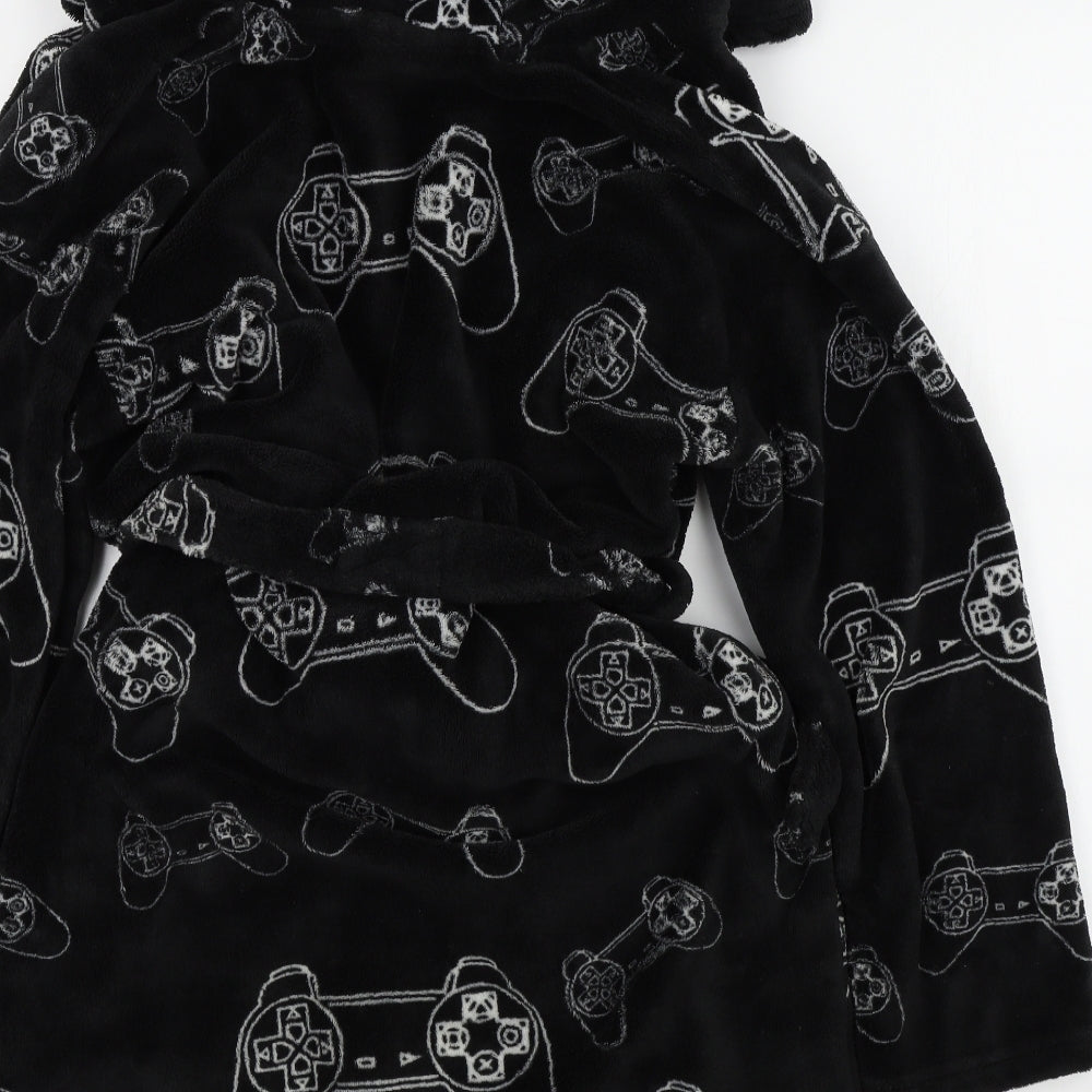 NEXT Boys Black Colourblock   Robe Size 11-12 Years  - playstation