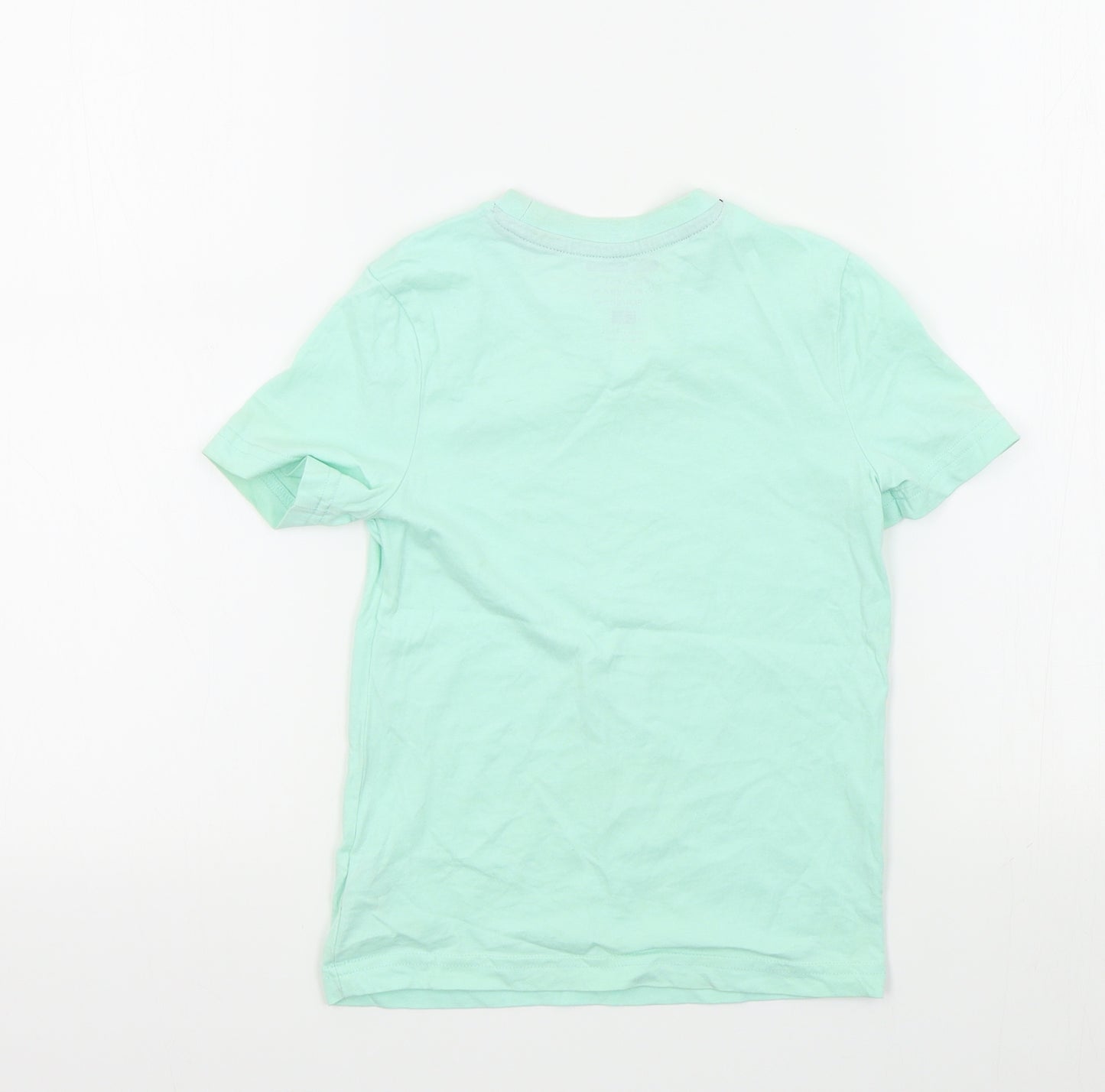 F&F Boys Blue Colourblock  Basic T-Shirt Size 4-5 Years