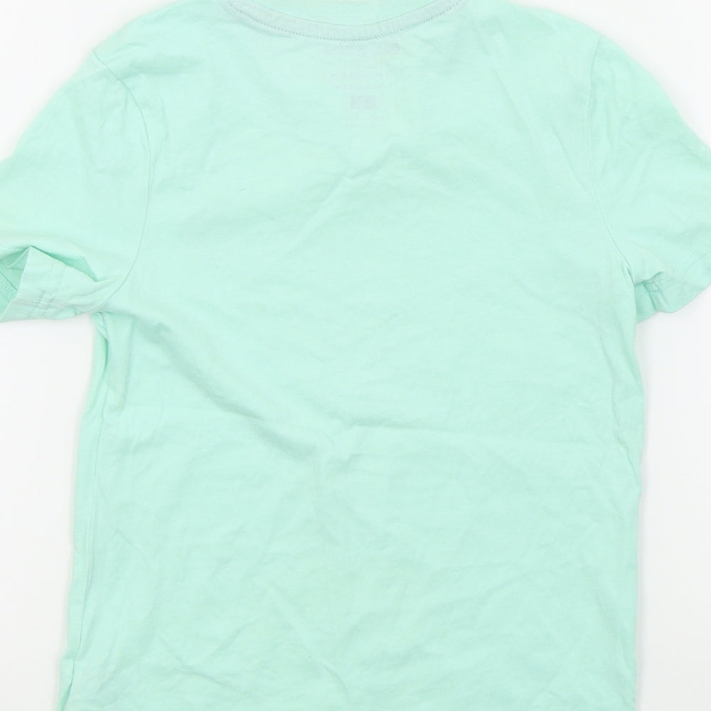 F&F Boys Blue Colourblock  Basic T-Shirt Size 4-5 Years