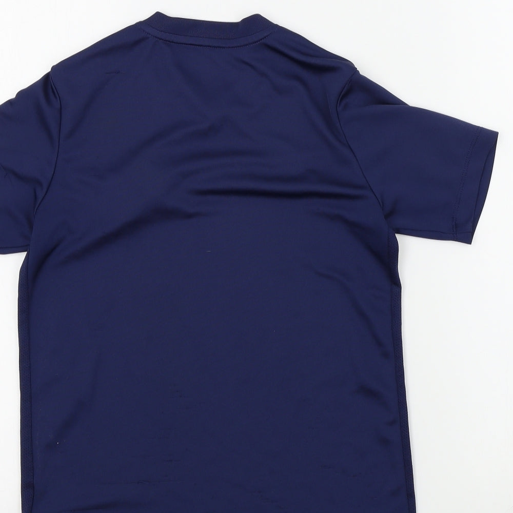 dri-fit Boys Blue Colourblock  Basic T-Shirt Size 9-10 Years