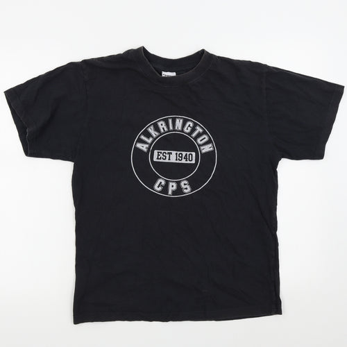 Banner Boys Black Colourblock  Basic T-Shirt Size S