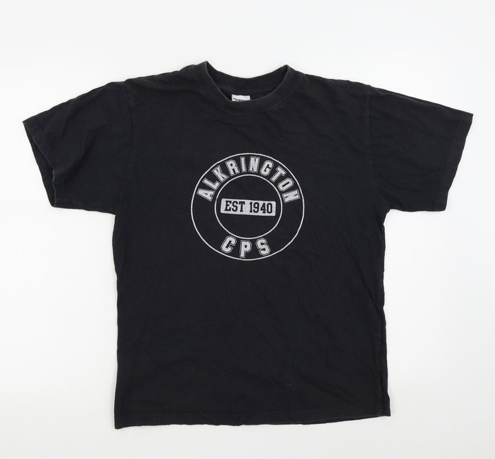 Banner Boys Black Colourblock Basic T-Shirt Size S