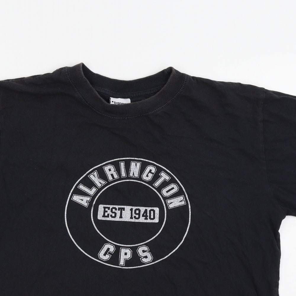 Banner Boys Black Colourblock  Basic T-Shirt Size S