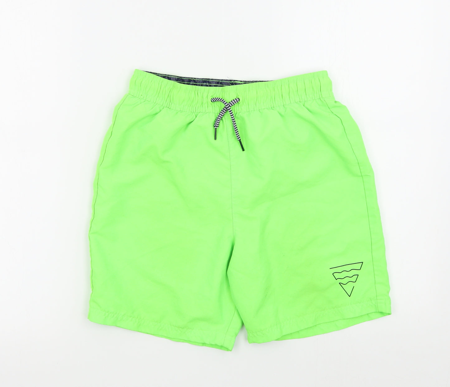F&F Boys Green Colourblock  Bermuda Shorts Size 12-13 Years