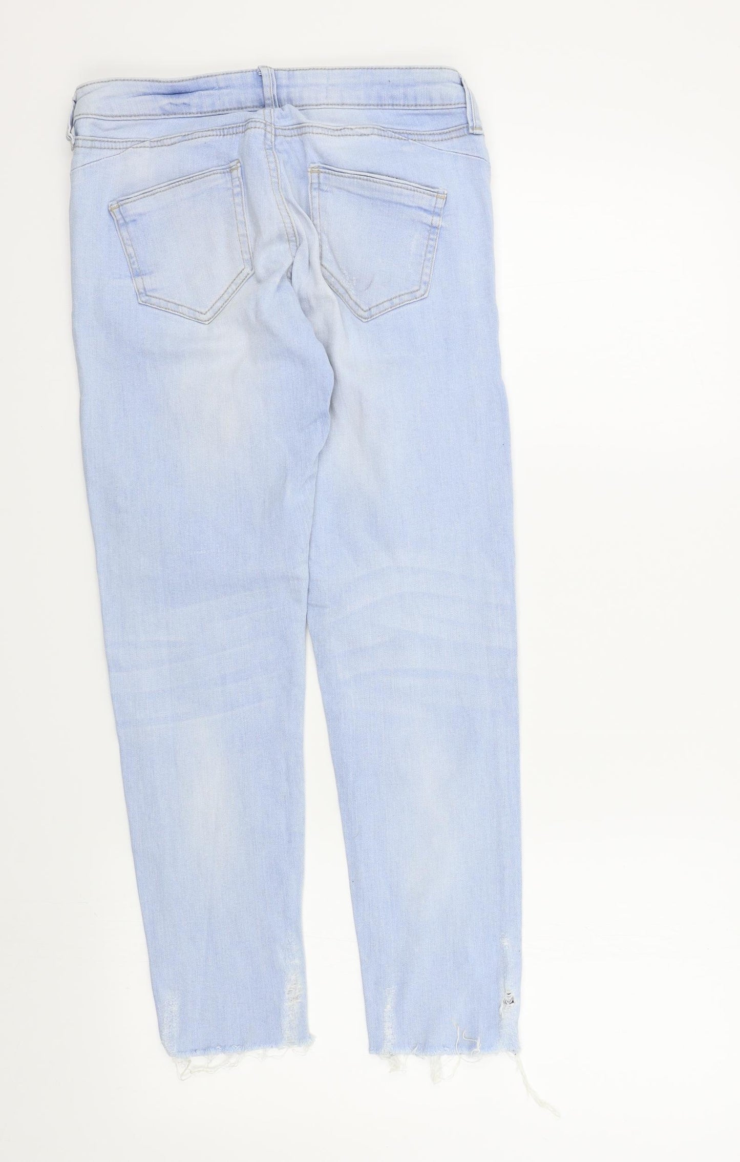 Denim & Co. Womens Blue   Skinny Jeans Size 8 L25 in