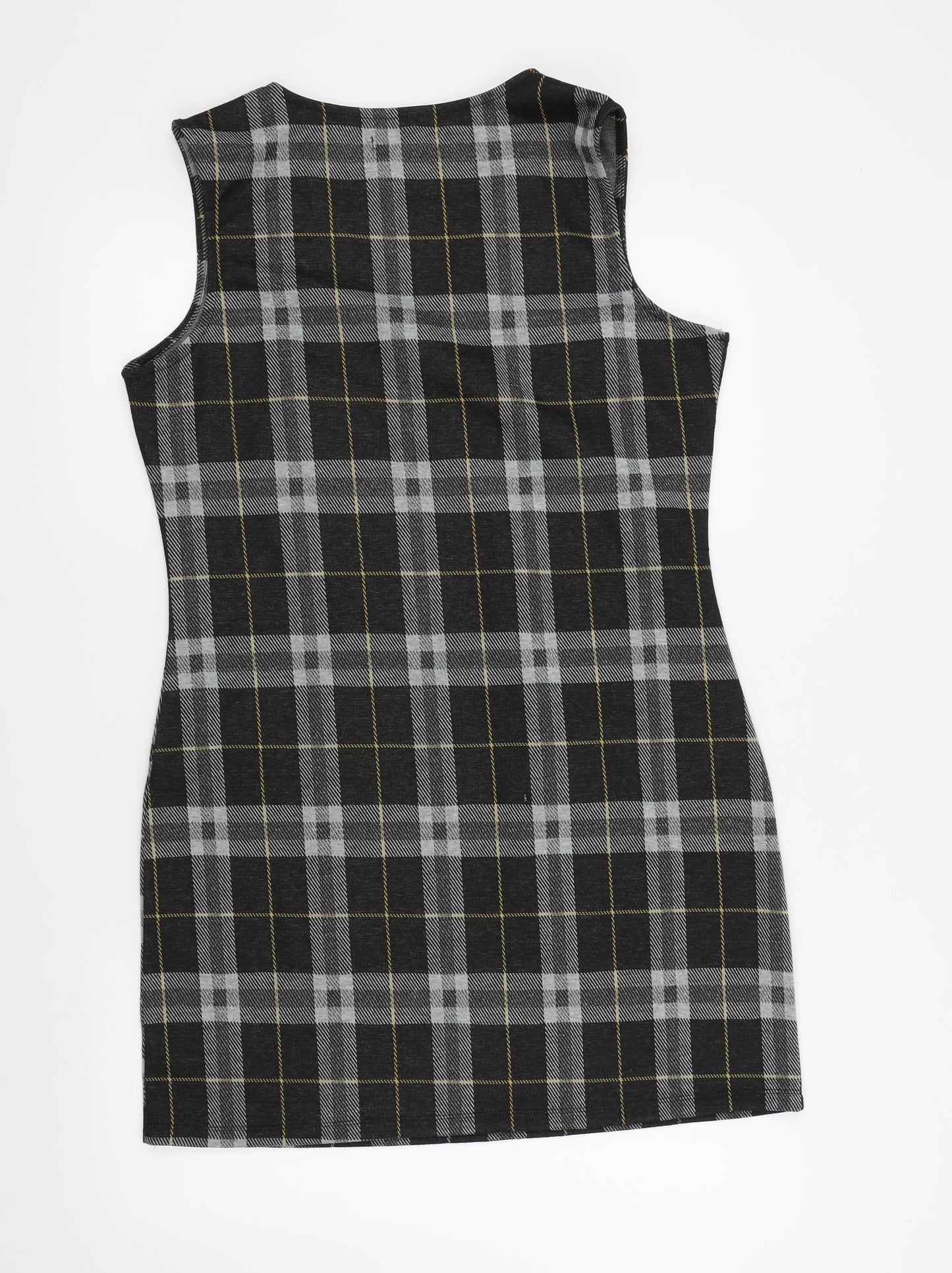 Studio Womens Black Check  A-Line  Size 12