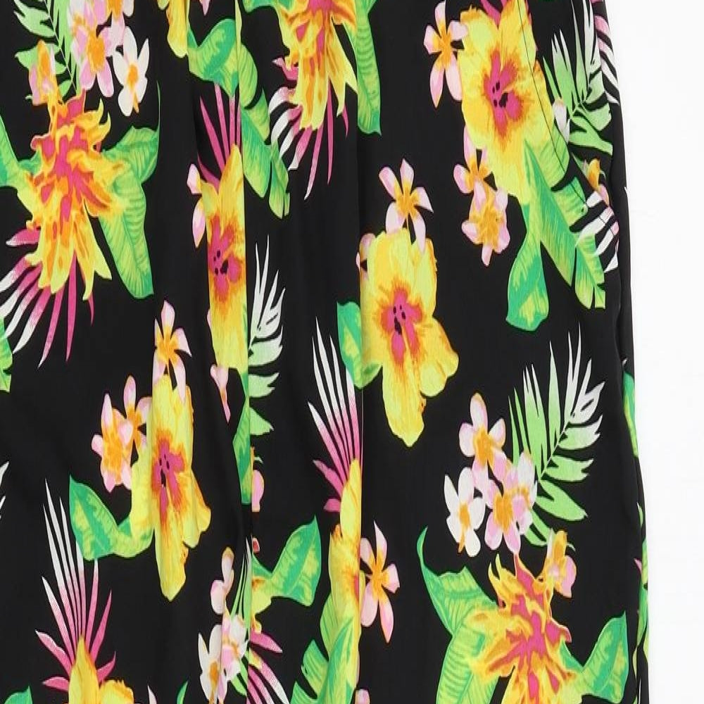 BYOU Womens Multicoloured Floral  Bodysuit One-Piece Size 12 L30 in