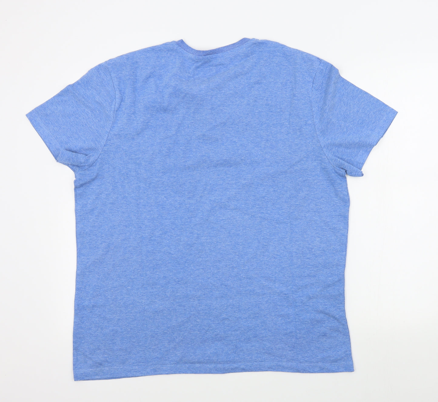 F&F Mens Blue Colourblock   T-Shirt Size XL