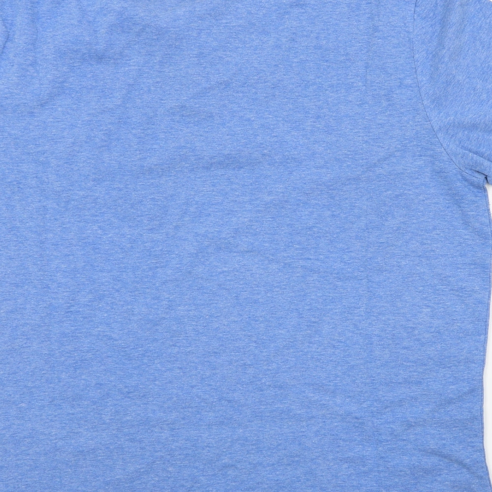 F&F Mens Blue Colourblock   T-Shirt Size XL