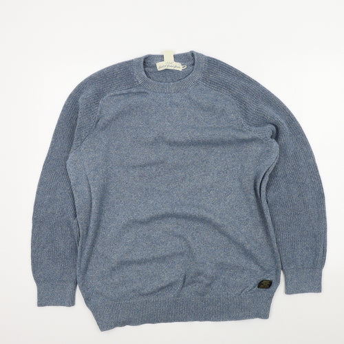 H&M Mens Blue   Pullover Jumper Size XL