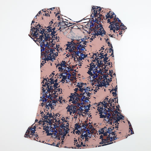 NEXT Womens Pink Geometric  A-Line  Size 10