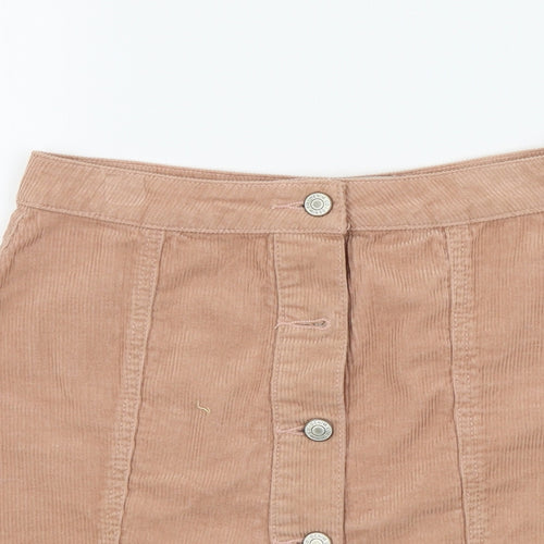 Denim & Co. Womens Pink   A-Line Skirt Size 6