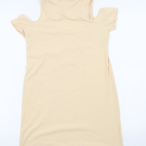 Miss Selfridge Womens Beige Colourblock  A-Line  Size 8