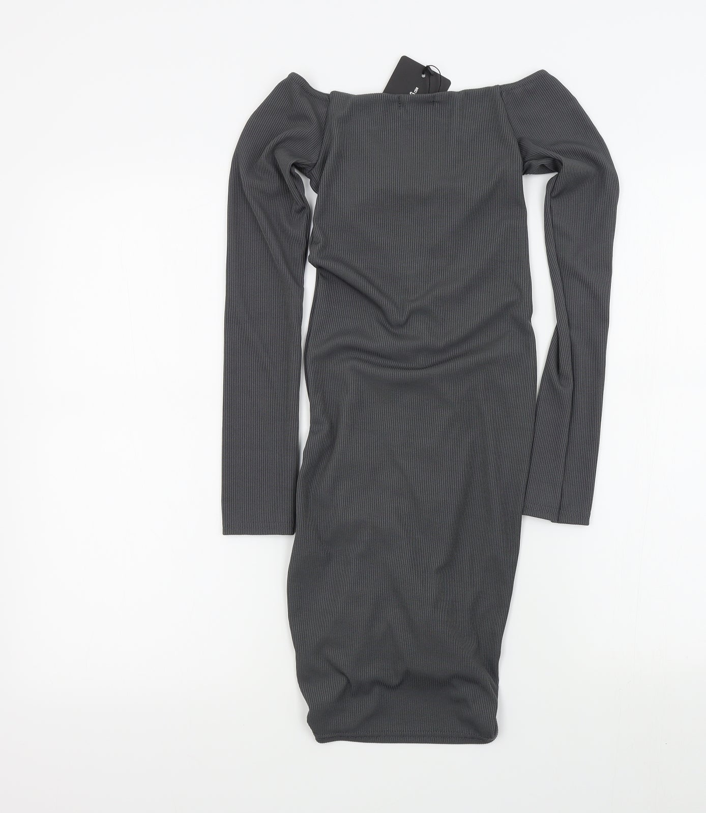 PRETTYLITTLETHING Womens Grey Colourblock  A-Line  Size 6