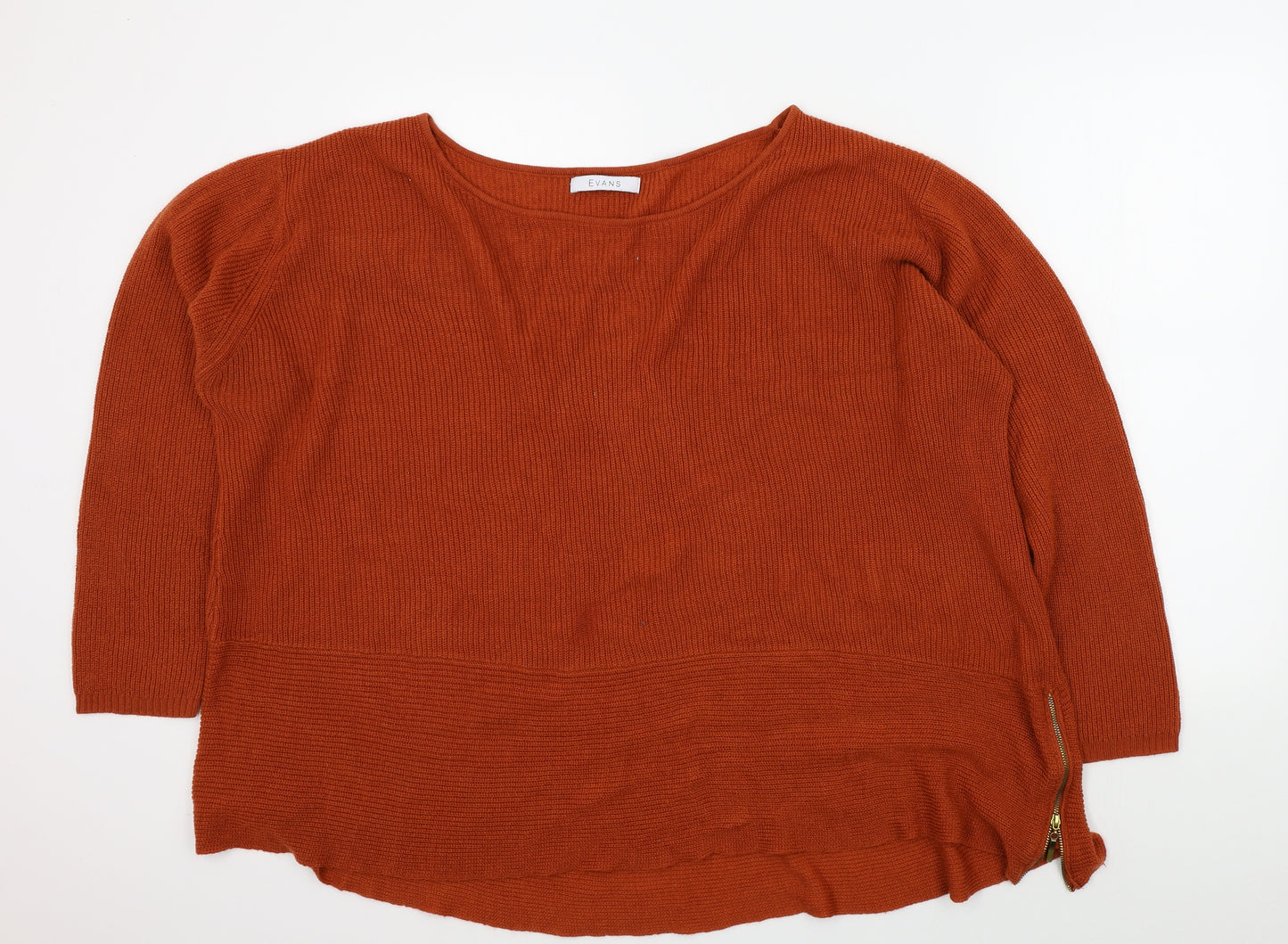 Evans Womens Brown   Pullover Jumper Size 26