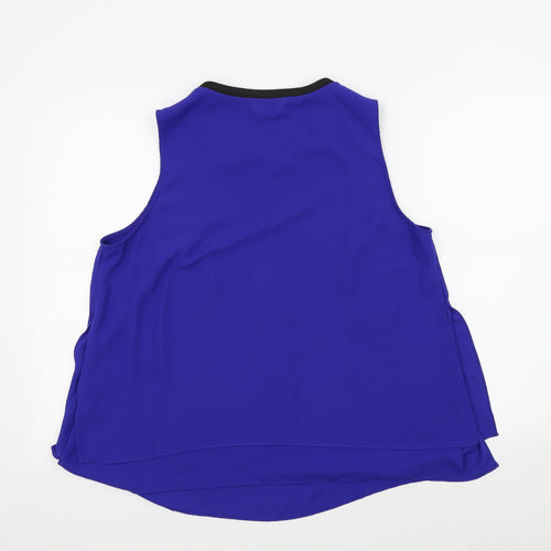Debenhams Womens Blue Colourblock  Basic Blouse Size 18
