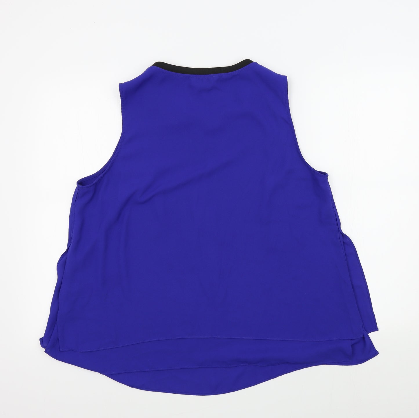 Debenhams Womens Blue Colourblock  Basic Blouse Size 18