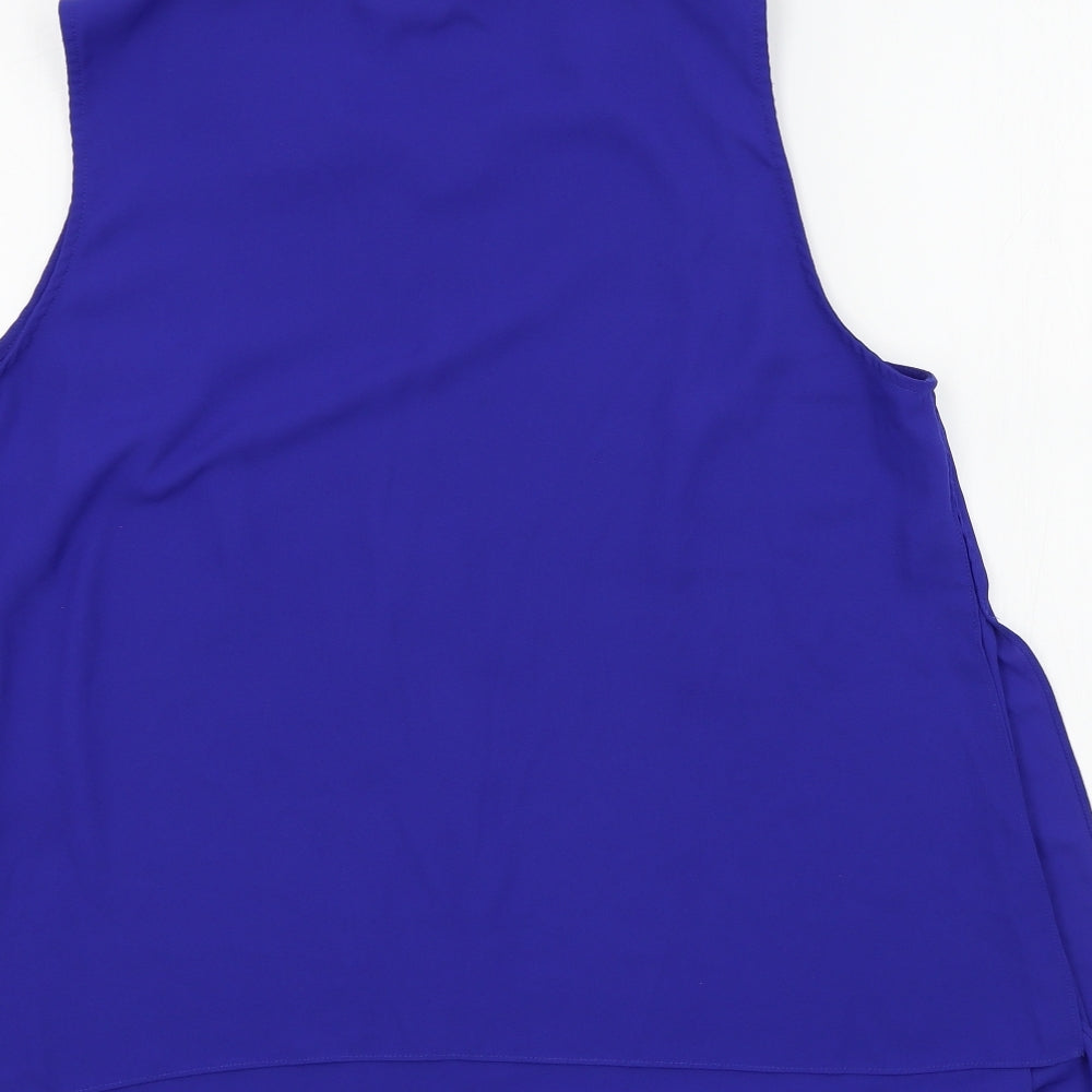 Debenhams Womens Blue Colourblock  Basic Blouse Size 18