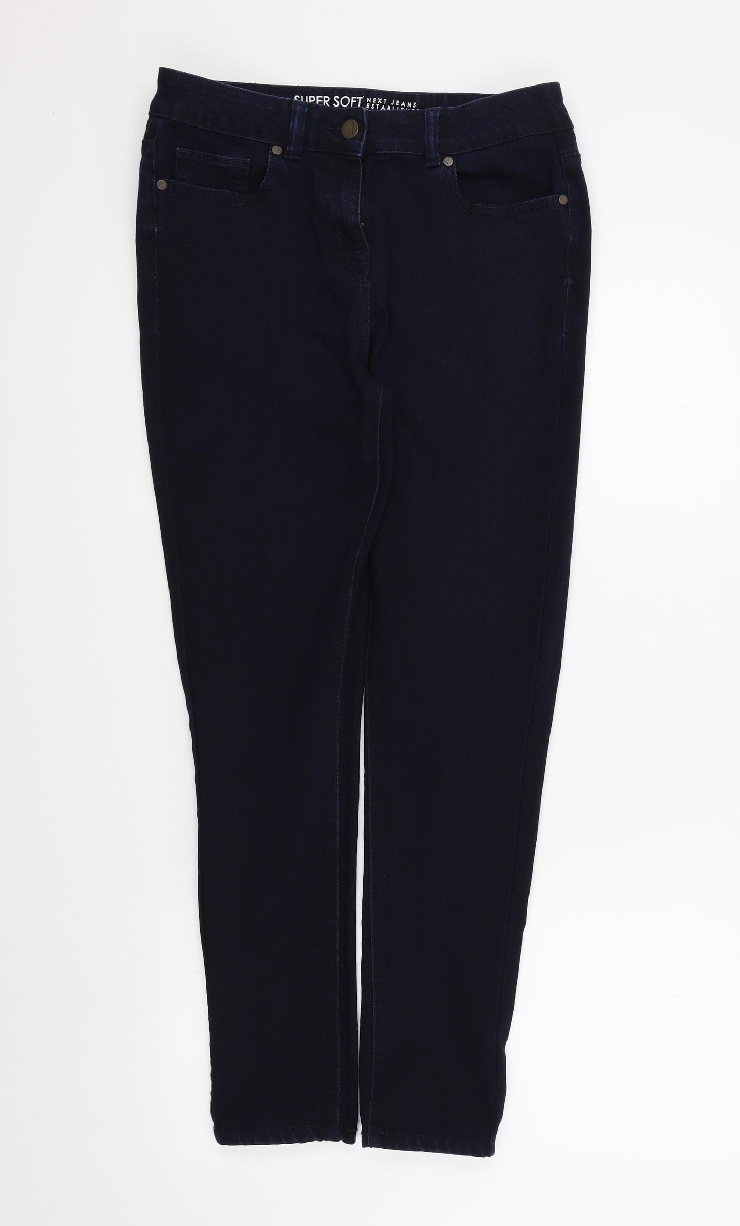 NEXT Womens Blue   Straight Jeans Size 12 L28 in