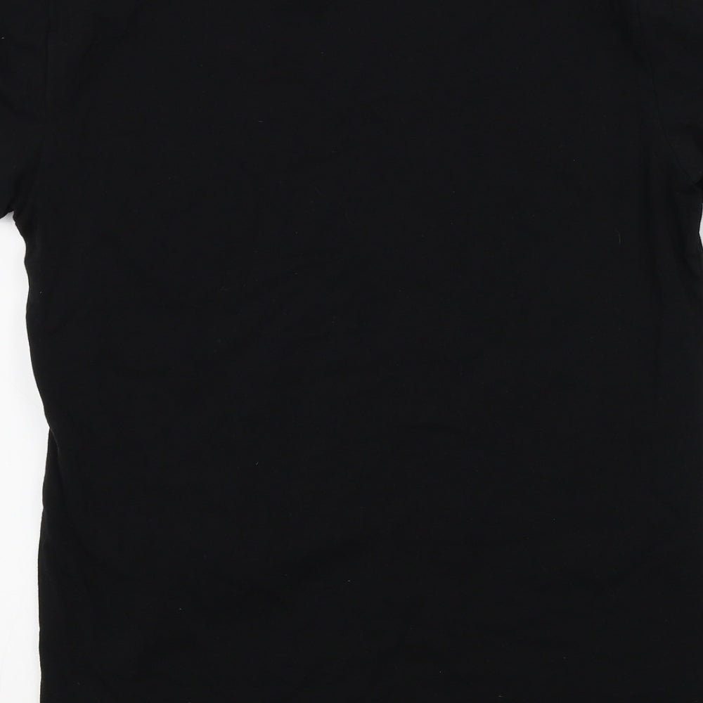 Emporio Armani Mens Black Colourblock   T-Shirt Size S