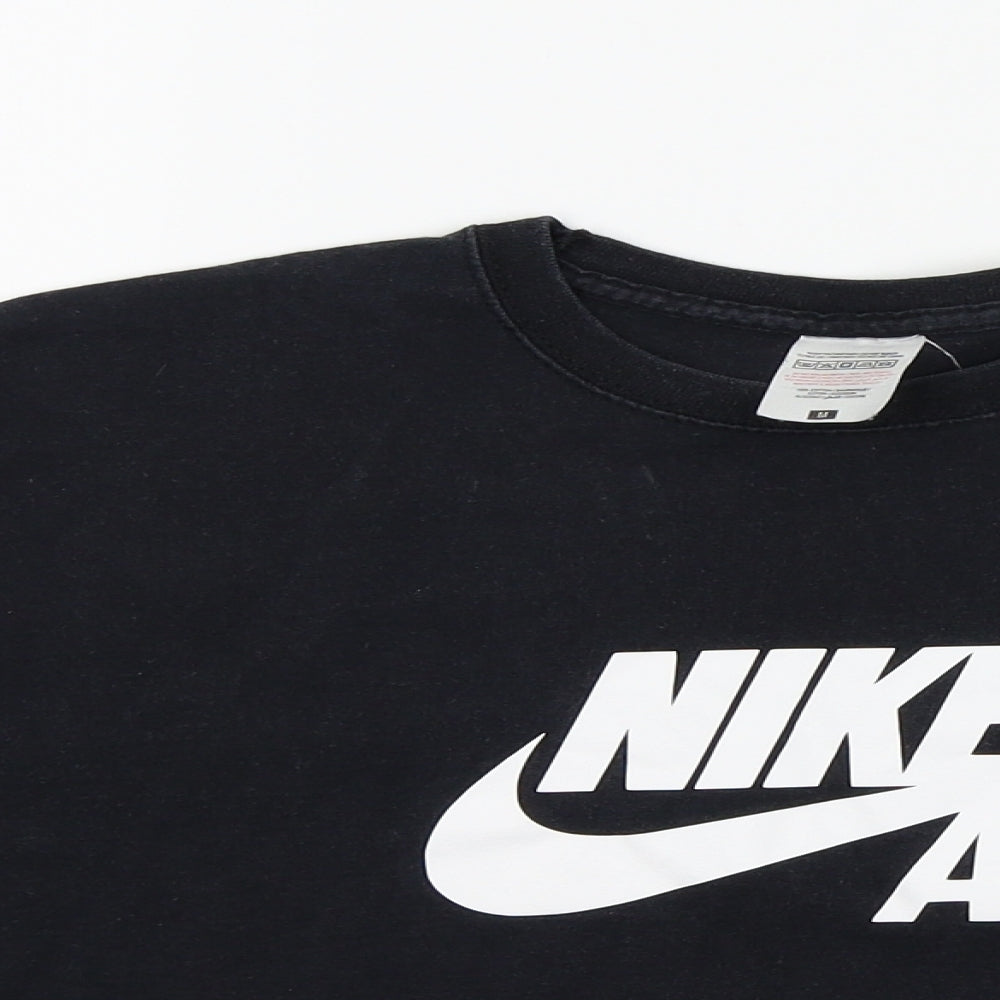 Nike Womens Black Colourblock  Basic T-Shirt Size M  - NIKE AIR