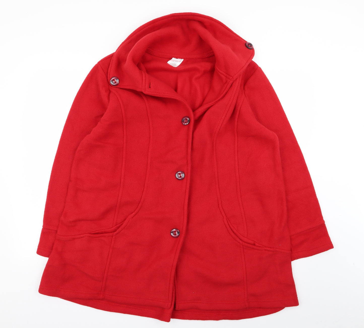 Preworn Womens Red   Overcoat Coat Size 20