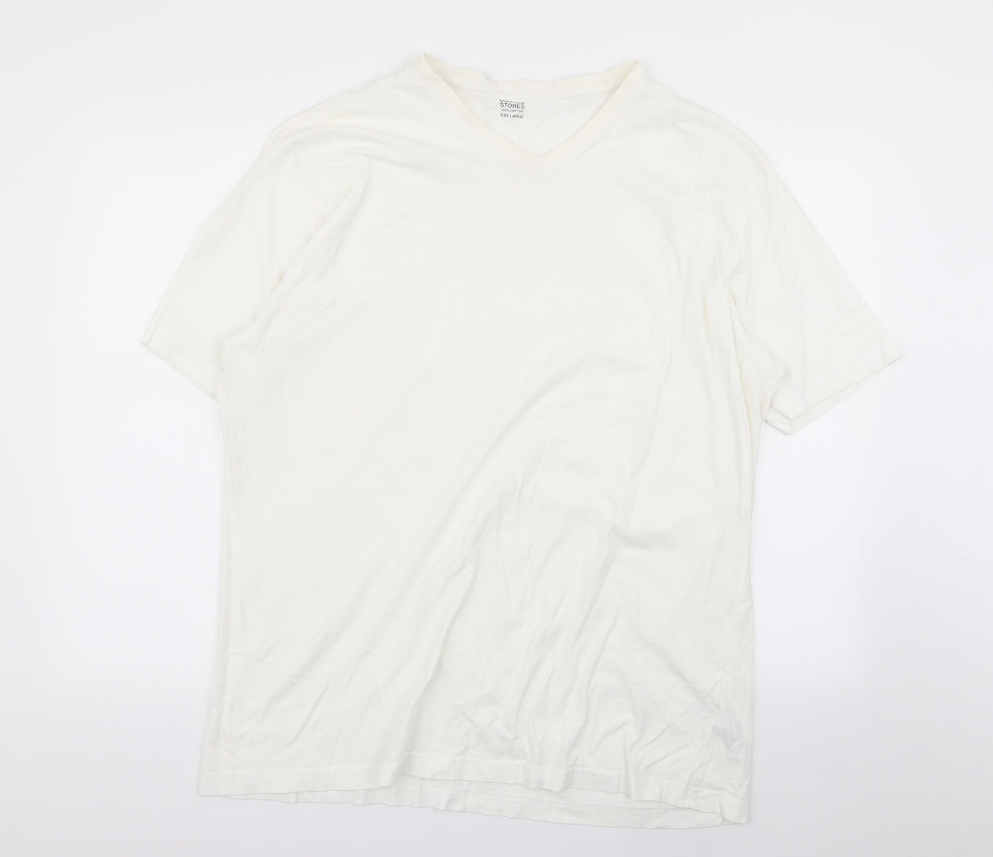 Dunnes Stores Mens White    T-Shirt Size 3XL